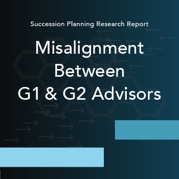 A graphic that reads, "Misalignment Between G1 & G2 Advisors"