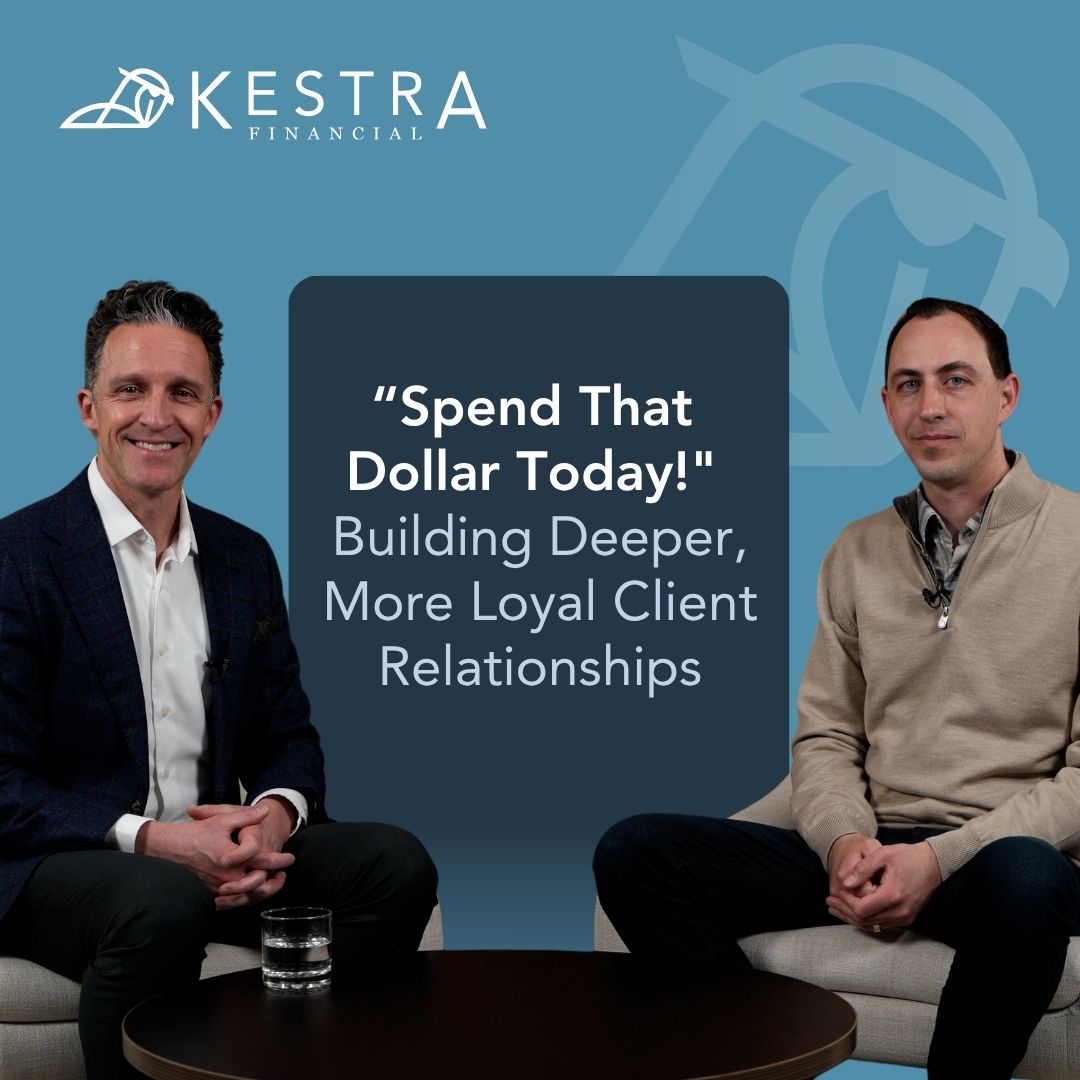 A picture of James Collins and Jason Priebe with copy that says "'Spend that Dollar Today!' Building Deeper, more Loyal Client Relationships."